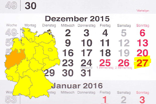 Verkaufsoffener Sonntag am 27.12.2015 in Nordrhein ...